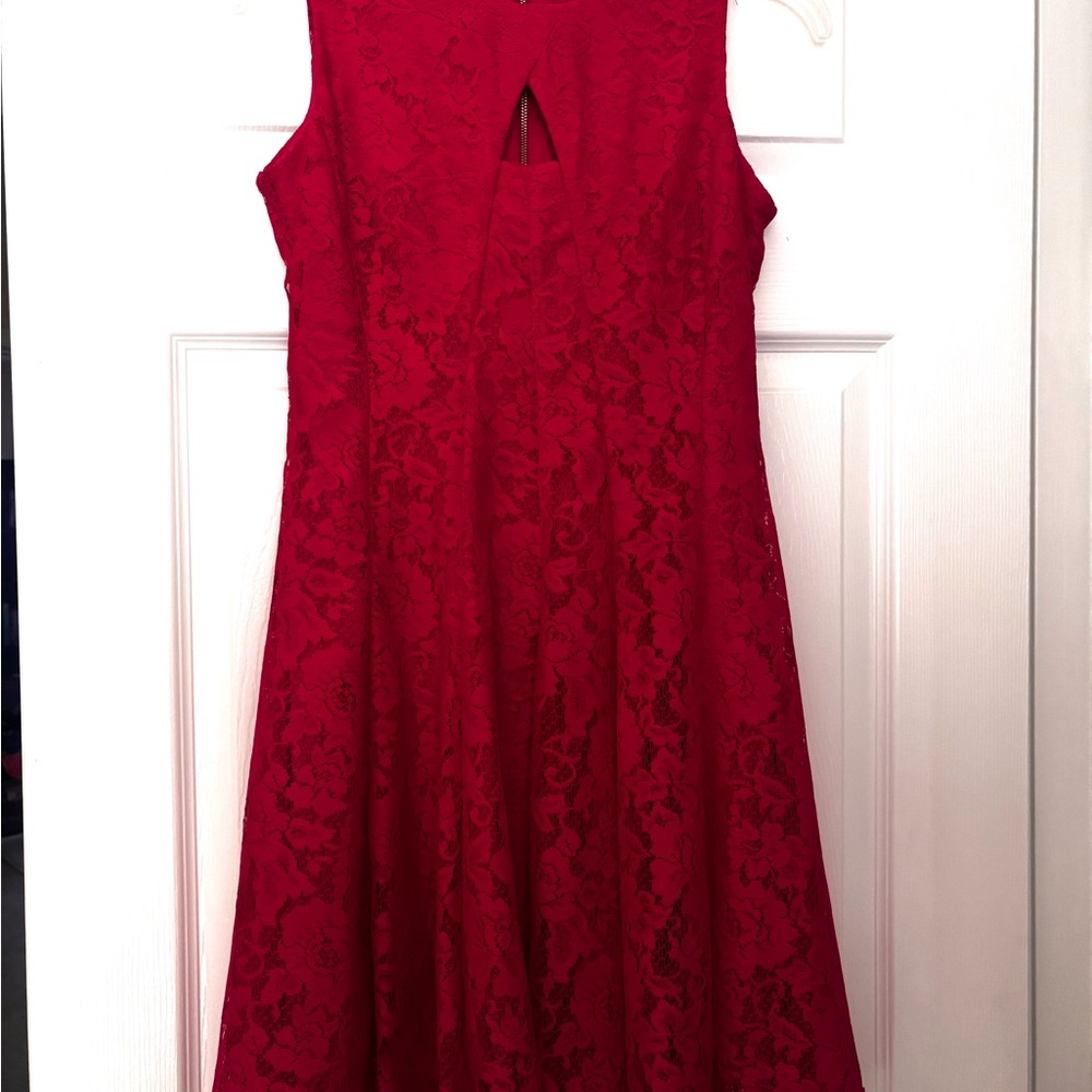 Elegant Pink Lace Dress